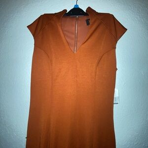 Alexia Admor Vibrant Orange Dress